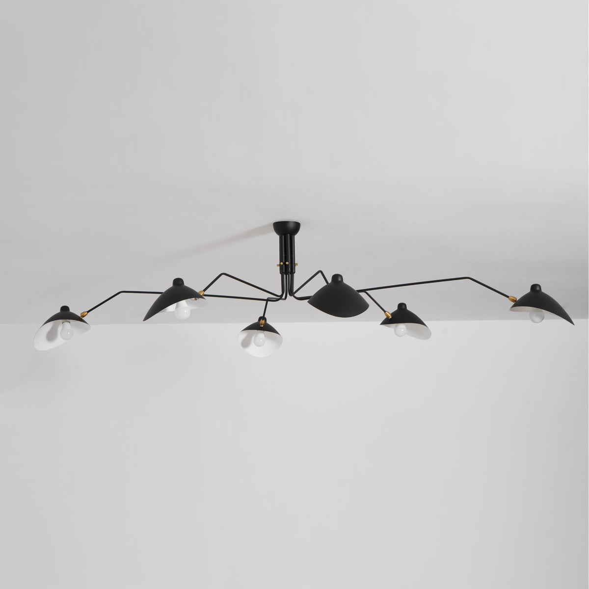 Mid Century Multi-Arm Chandelier, Linear Dining Room Light