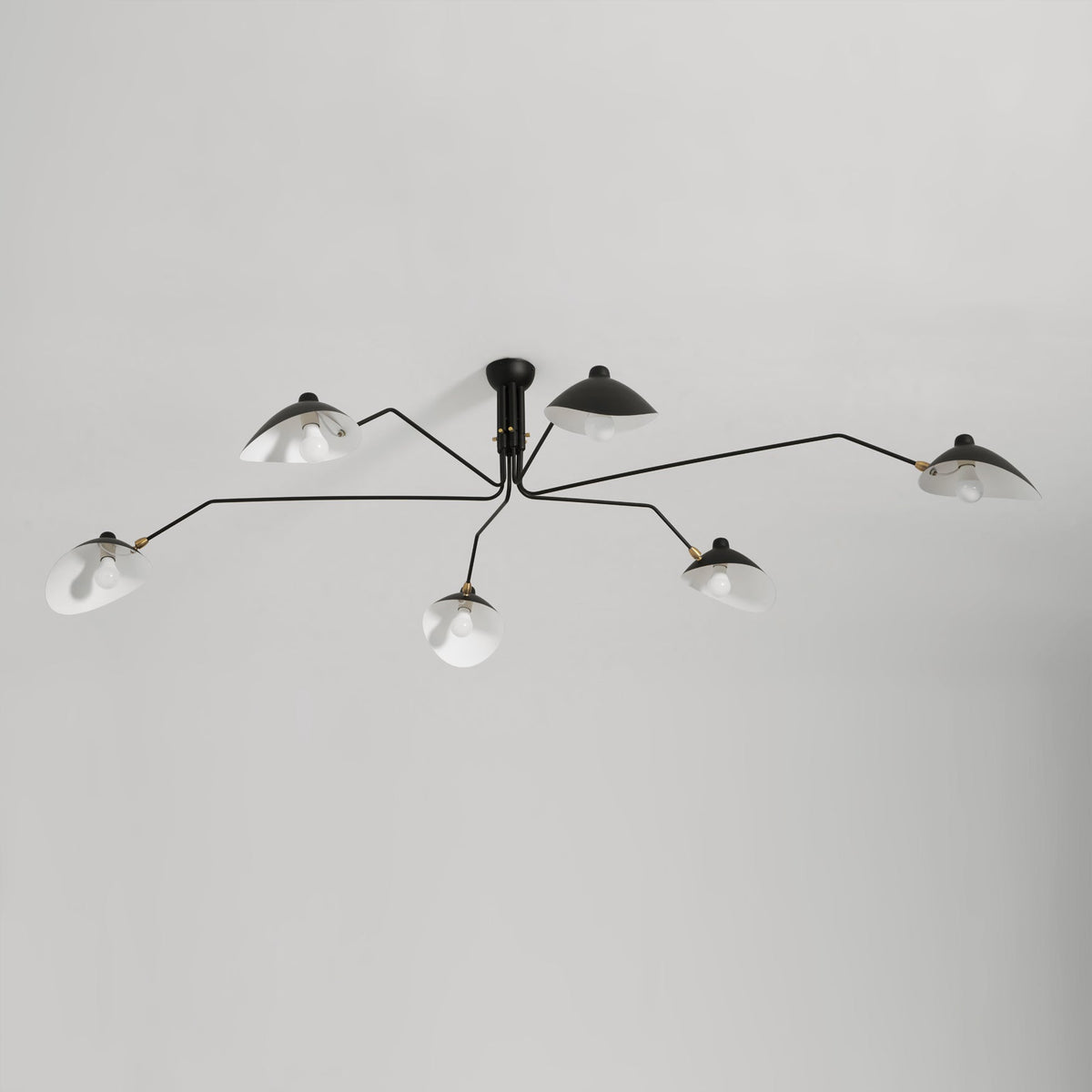 Mid Century Multi-Arm Chandelier, Linear Dining Room Light