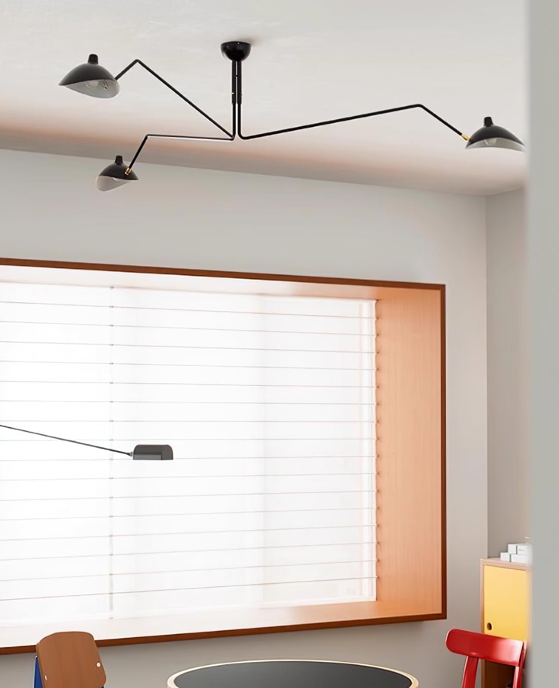 Mid Century Multi-Arm Chandelier, Linear Dining Room Light