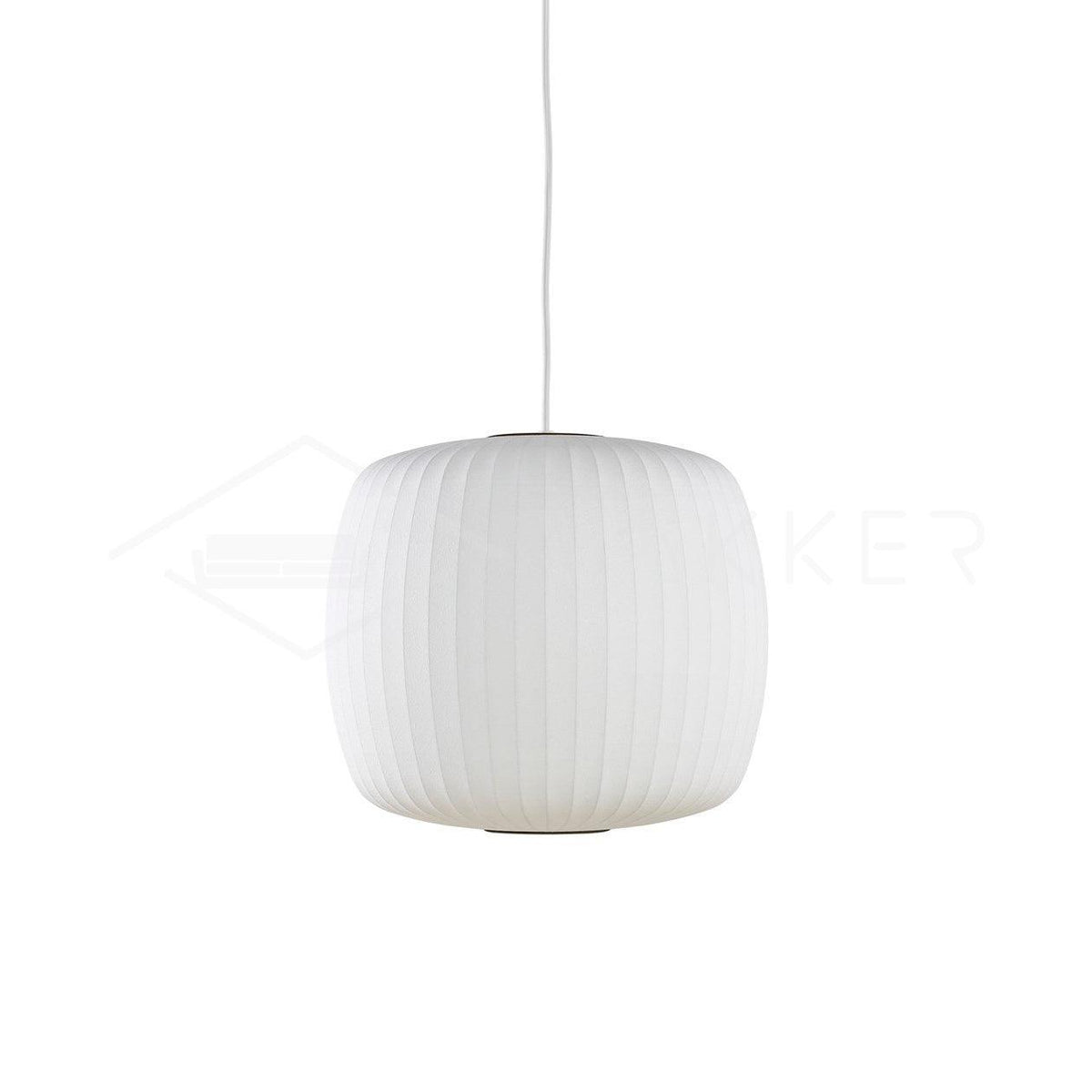 Silk Bubble Pendant Light, Mid Century Bubble Lamp Shade