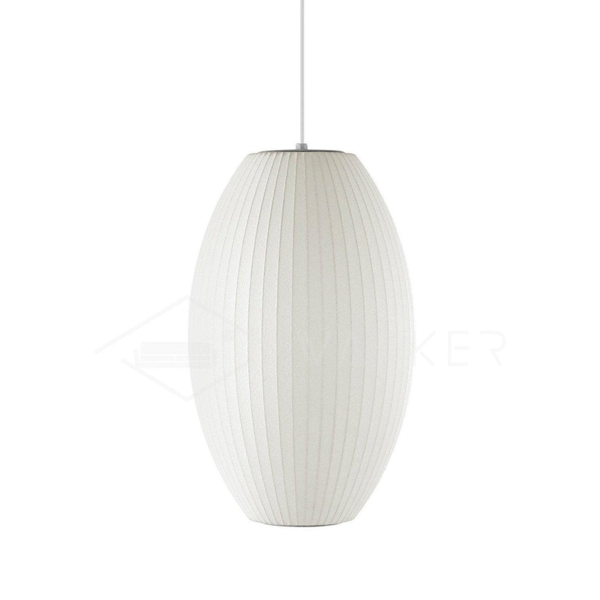 Silk Bubble Pendant Light, Mid Century Bubble Lamp Shade