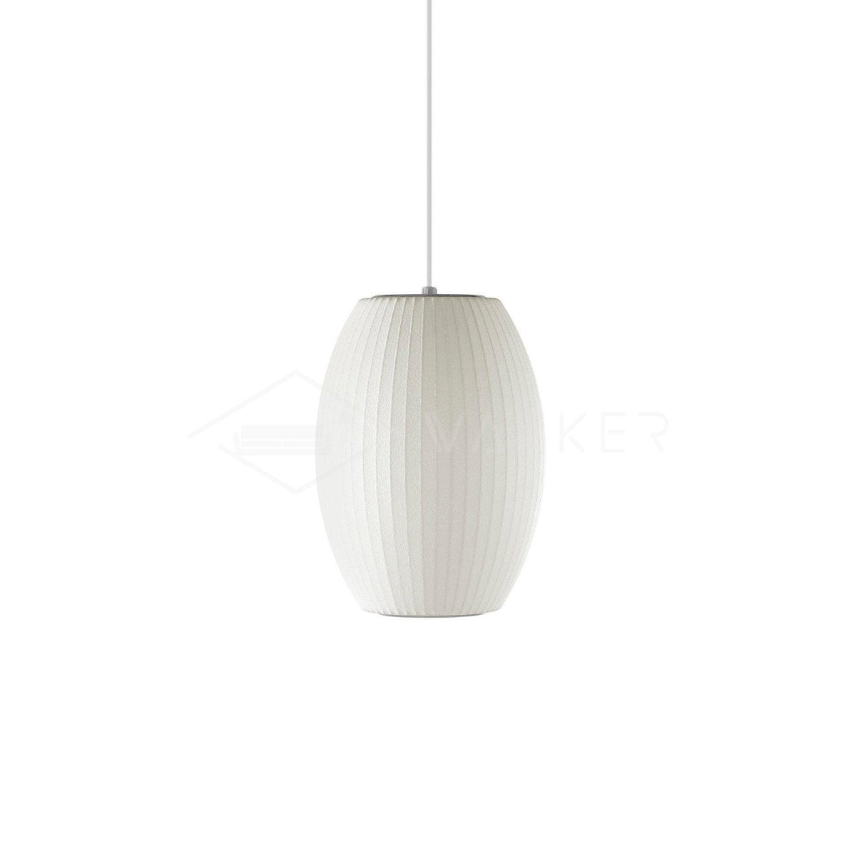 Silk Bubble Pendant Light, Mid Century Bubble Lamp Shade
