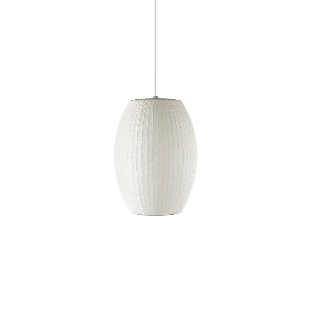 Silk Bubble Pendant Light, Mid Century Bubble Lamp Shade