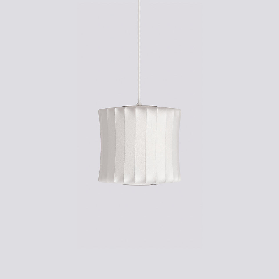 Silk Bubble Pendant Light, Mid Century Bubble Lamp Shade