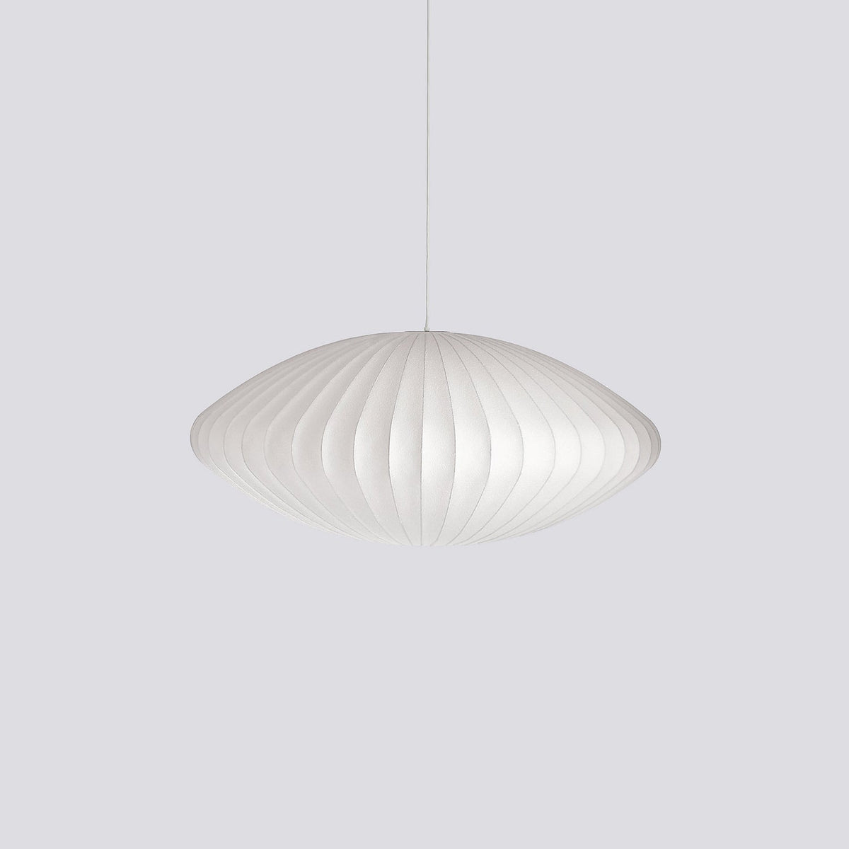 Silk Bubble Pendant Light, Mid Century Bubble Lamp Shade