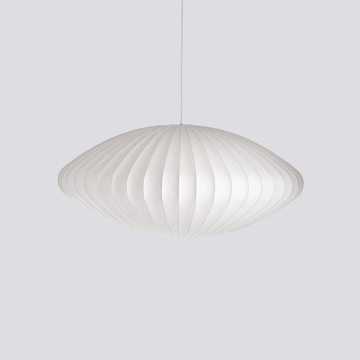 Silk Bubble Pendant Light, Mid Century Bubble Lamp Shade