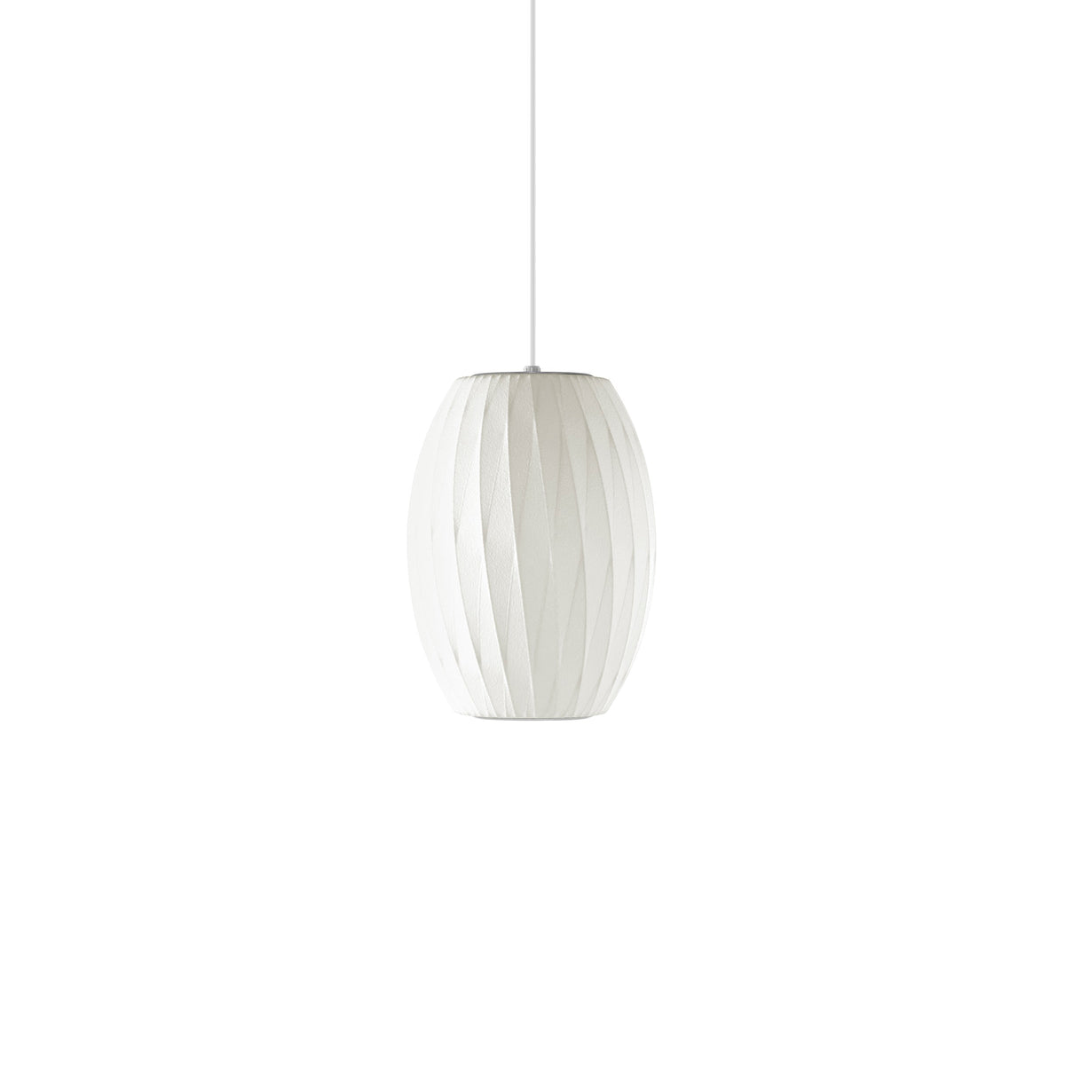 Silk Bubble Pendant Light, Mid Century Bubble Lamp Shade