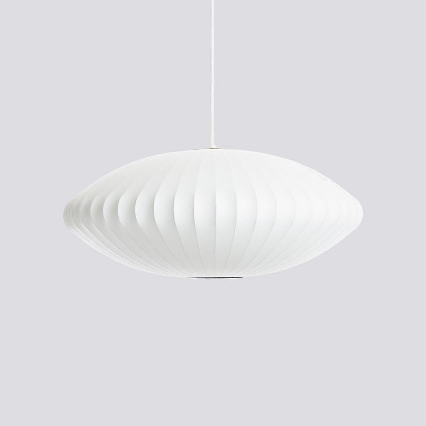 Silk Bubble Pendant Light, Mid Century Bubble Lamp Shade