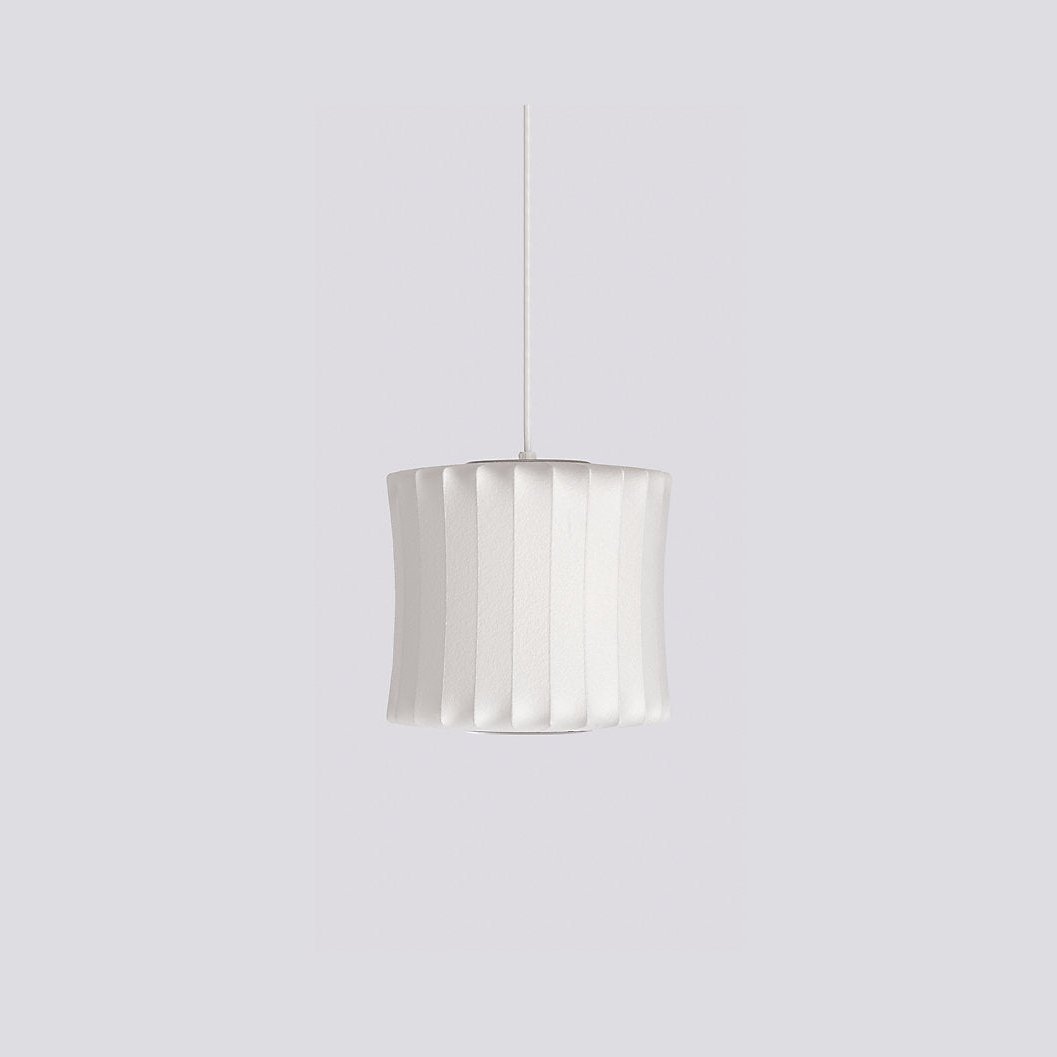 Silk Bubble Pendant Light, Mid Century Bubble Lamp Shade