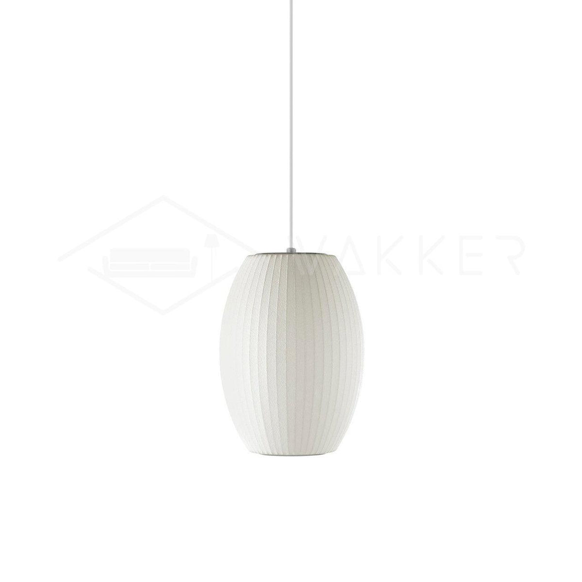 Silk Bubble Pendant Light, Mid Century Bubble Lamp Shade