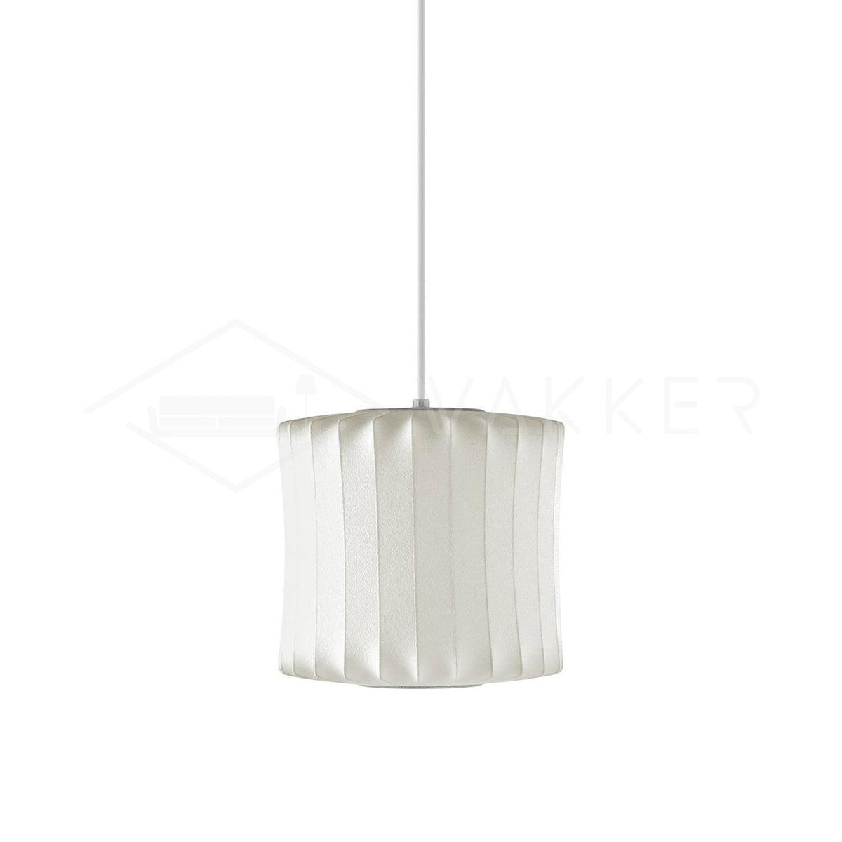 Silk Bubble Pendant Light, Mid Century Bubble Lamp Shade