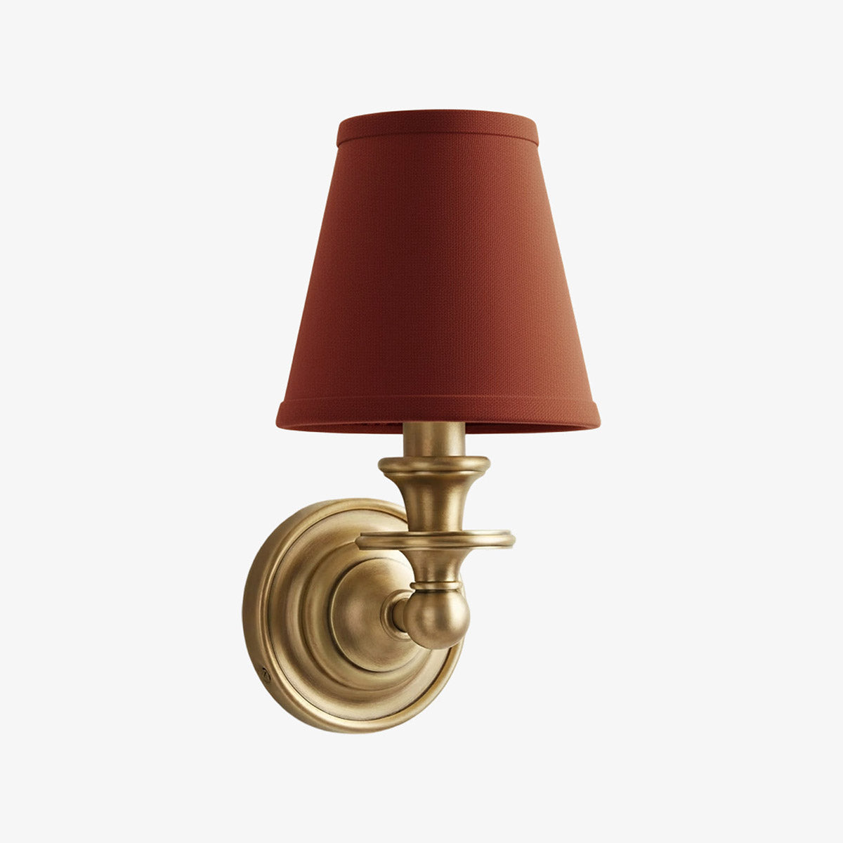 Linen Drum Shade Wall Sconce, Farmhouse Bedroom Wall Lamp