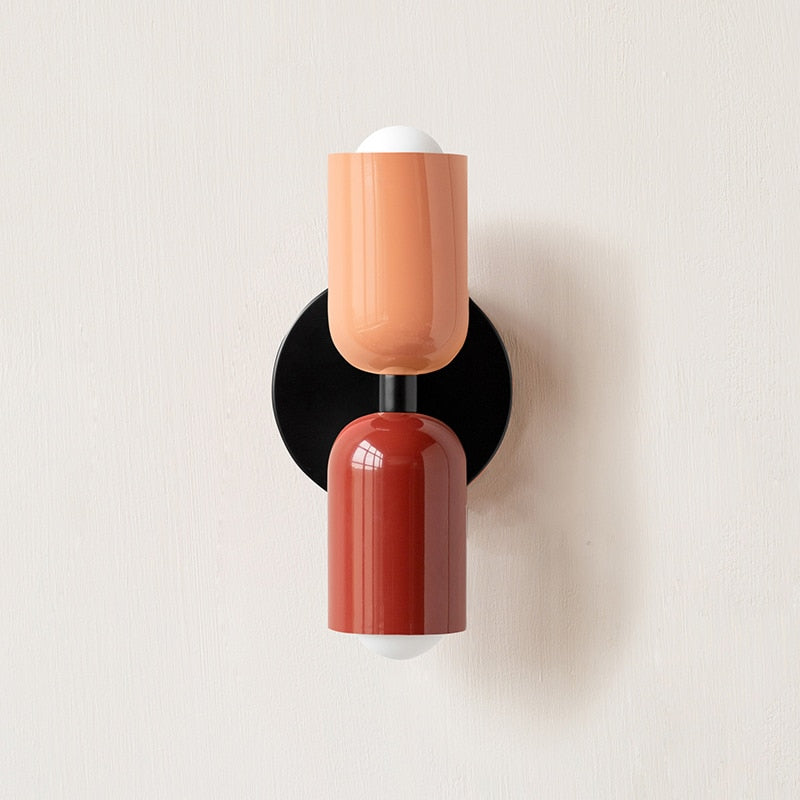Bauhaus Double Wall Sconce, colorful Bauhaus wall lamp - view 18