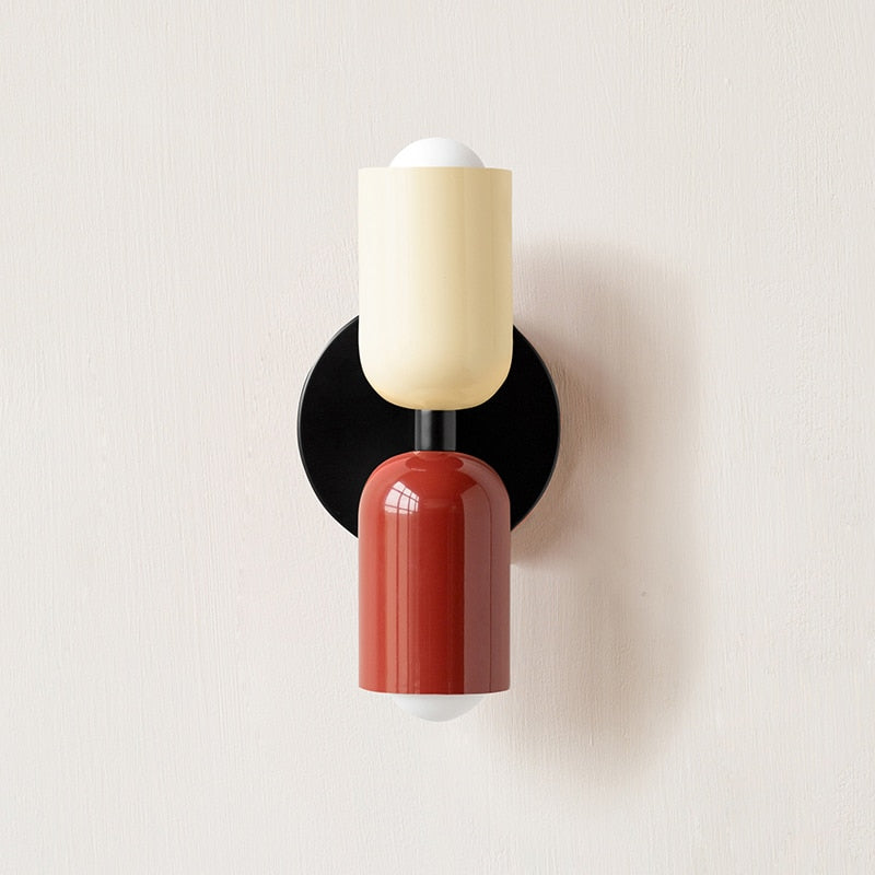 Bauhaus Double Wall Sconce, colorful Bauhaus wall lamp - view 17