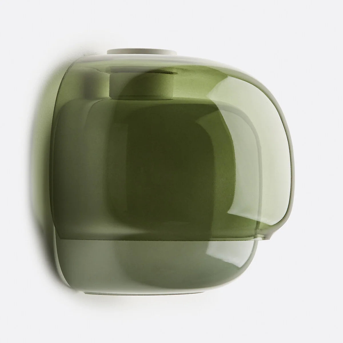 Bauhaus Mushroom Wall Sconce, Double Layer Colored Glass