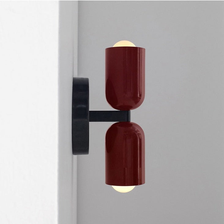 Bauhaus Double Wall Sconce, colorful Bauhaus wall lamp - view 6