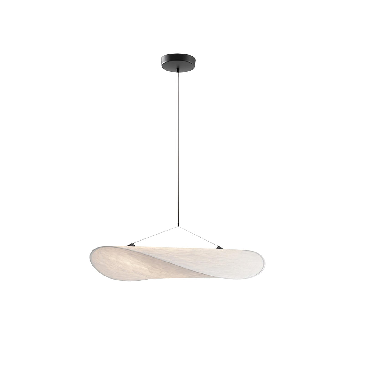 Disc Pendant Light, Floating Synthetic Paper Dining Lamp