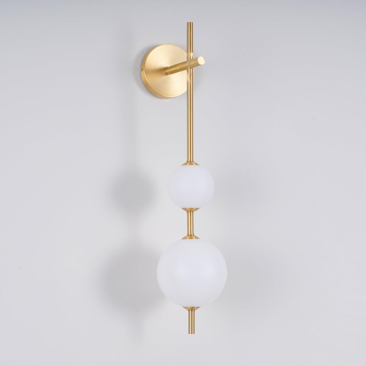Stacked Globe Wall Sconce, Vertical LED Bathroom Wall Light