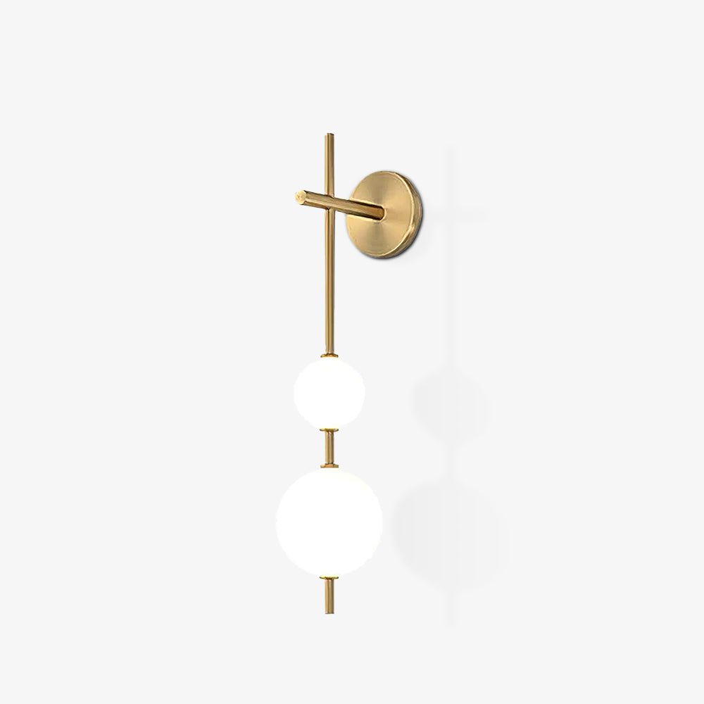 Stacked Globe Wall Sconce, Vertical LED Bathroom Wall Light
