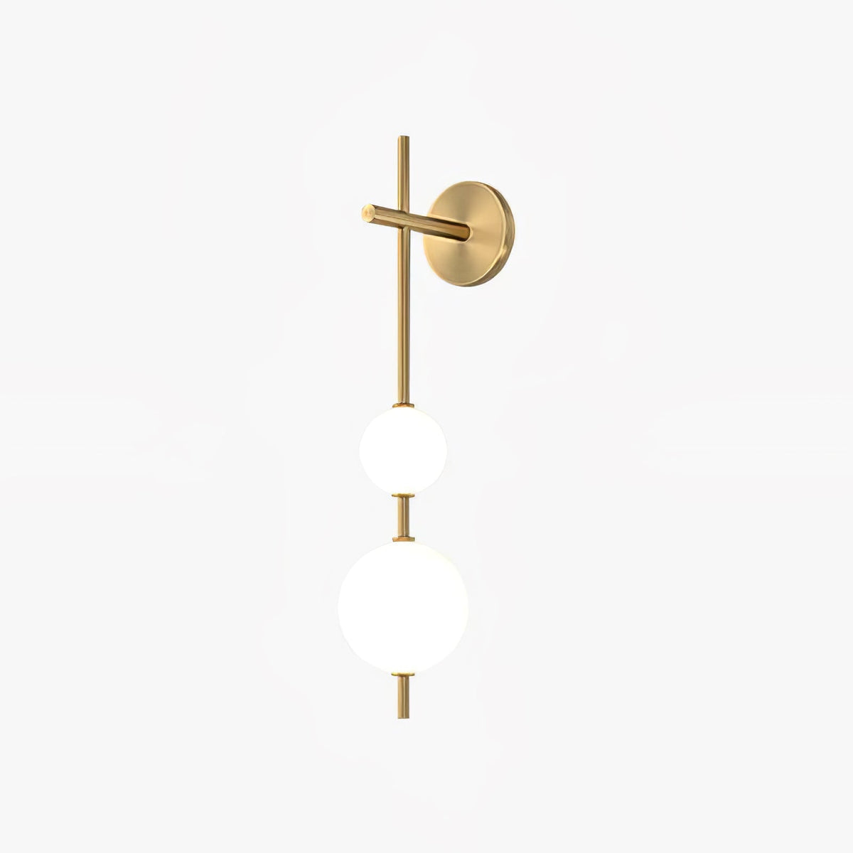 Stacked Globe Wall Sconce, Vertical LED Bathroom Wall Light