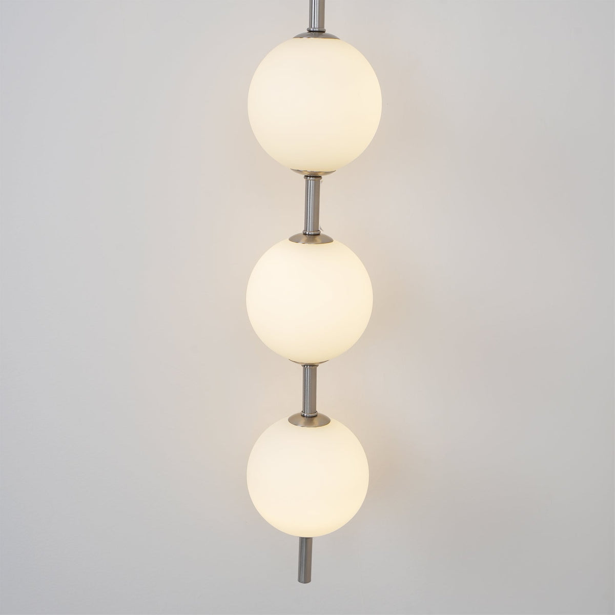 Stacked Globe Wall Sconce, Vertical LED Bathroom Wall Light
