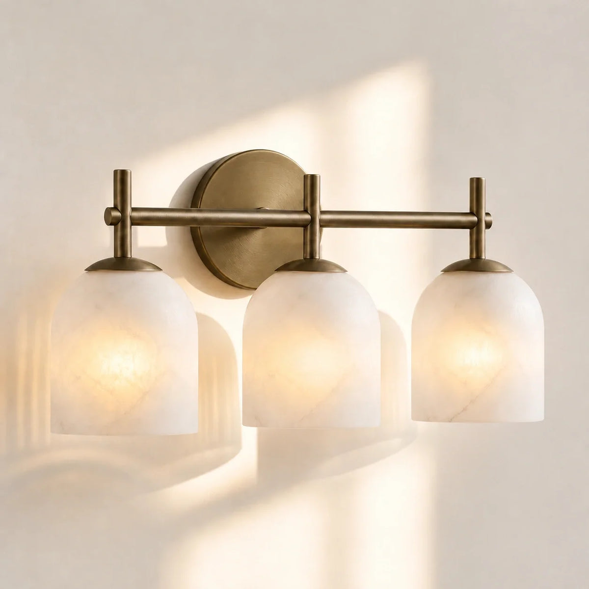 Ribbed Glass Wall Sconce, 1 to 3 Light Bathroom Wall Lamp