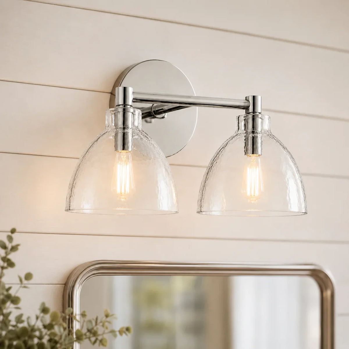 Glass Vanity Light, Hand-Blown Glass Wall Sconce, 1-3 Light