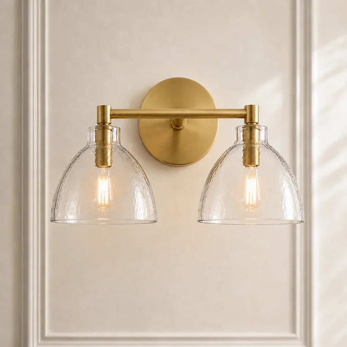 Glass Vanity Light, Hand-Blown Glass Wall Sconce, 1-3 Light
