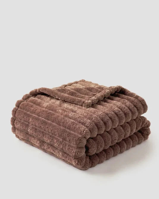 Soft Fleece Bed Blanket, Throw to Cal King in 8 Colors