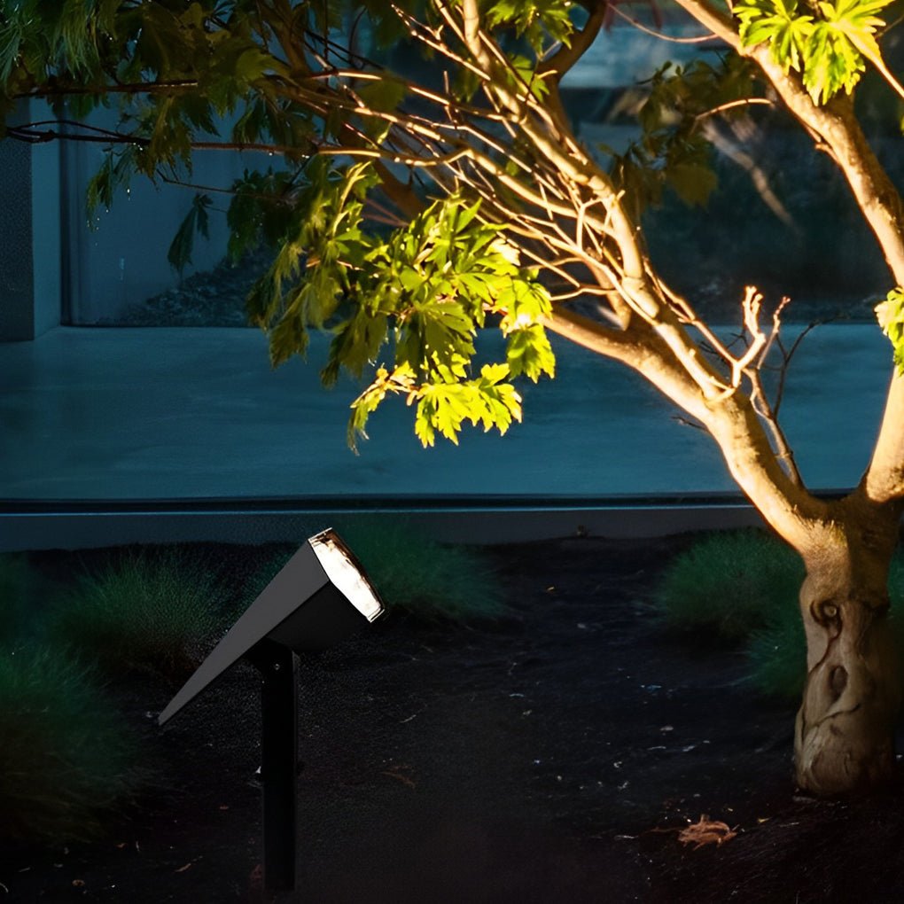 Solar Garden Spotlight, Adjustable Ground Spike Lawn Light