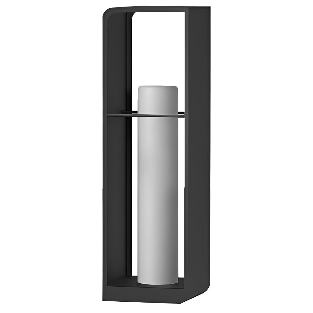 Outdoor Lantern Light, Solar or Hardwired Black Path Lamp