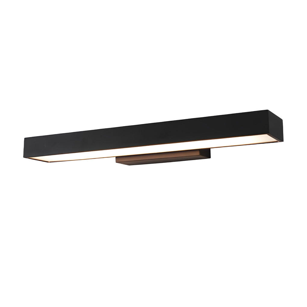 Outdoor LED Linear Wall Light, Black Motion Sensor Sconce