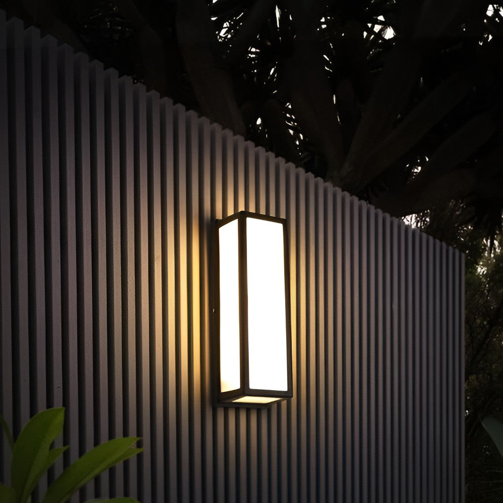 Outdoor Wall Light, Square Motion Sensor LED Porch Light