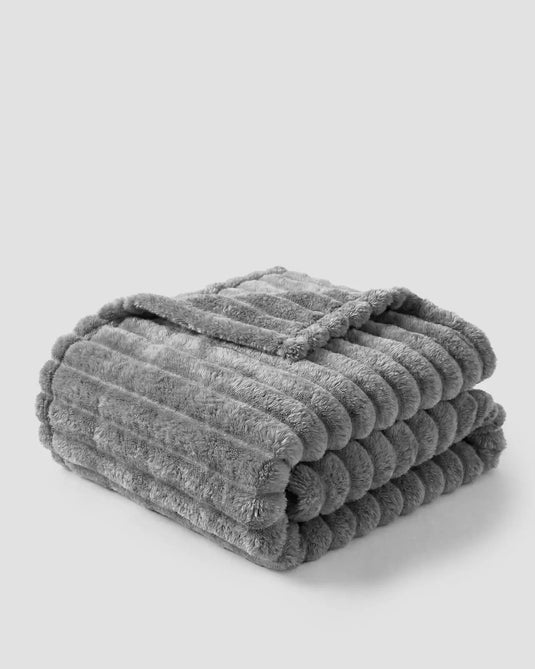 Soft Fleece Bed Blanket, Throw to Cal King in 8 Colors