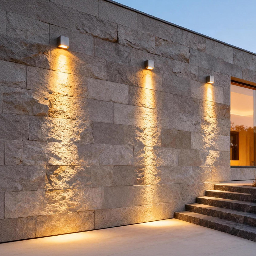 Facade Spot Light, Outdoor LED Wall Light, Gray, Waterproof