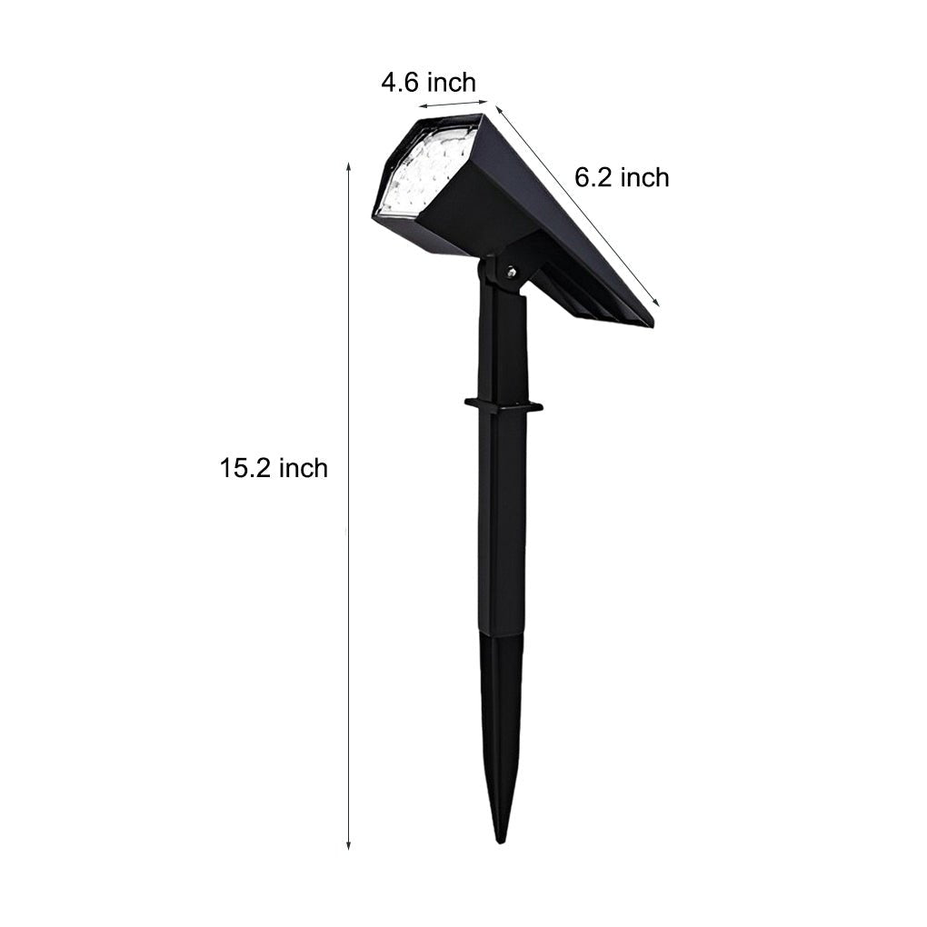 Solar Garden Spotlight, Adjustable Ground Spike Lawn Light