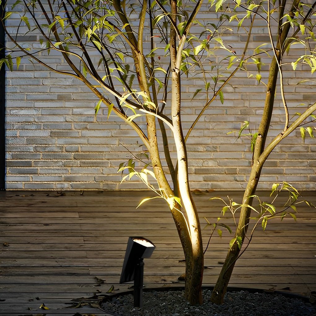 Solar Garden Spotlight, Adjustable Ground Spike Lawn Light