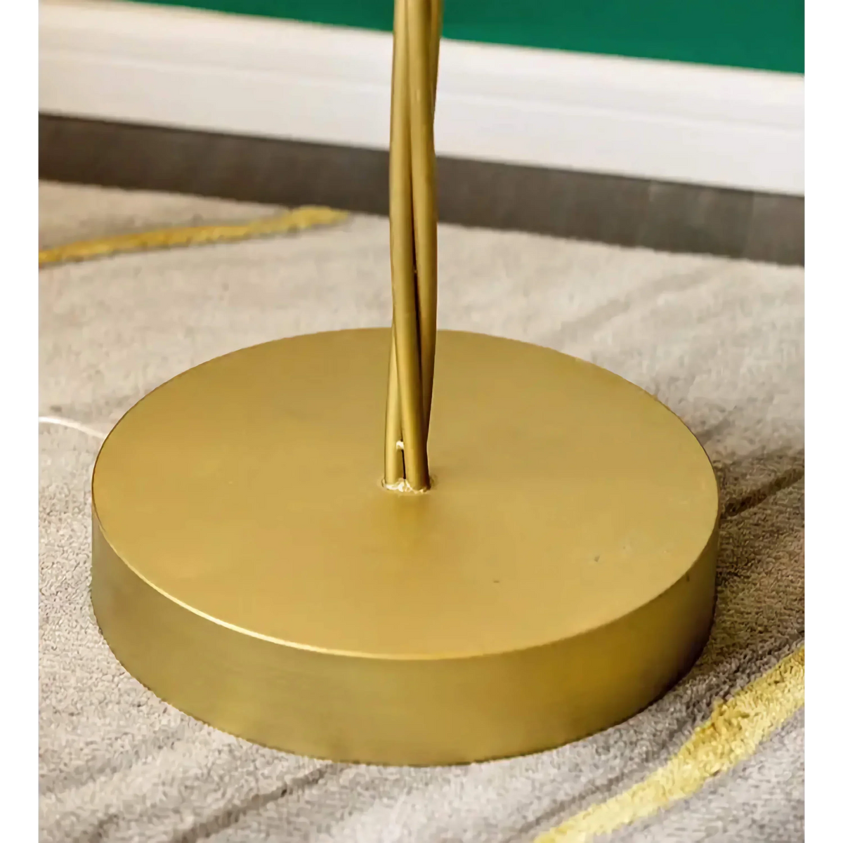 Gold Palm Tree Floor Lamp, Art Deco LED Statement Lamp