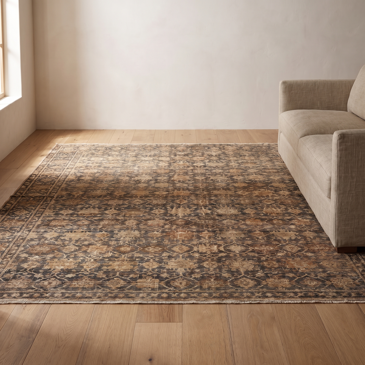 Persian Style Area Rug in a warm Italian interior