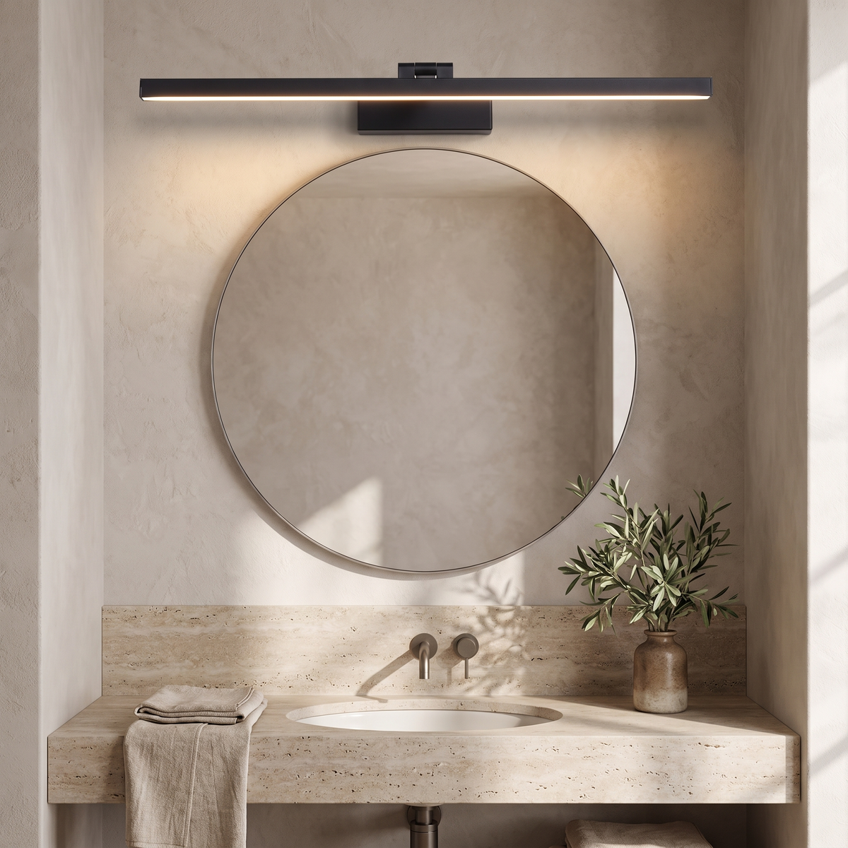 Bath Bar Vanity Light in a warm Italian interior