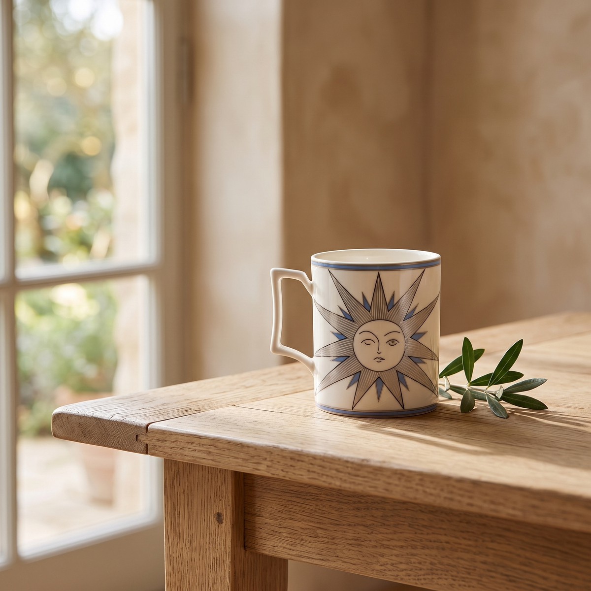 Muse Sun Mug in a warm Italian interior