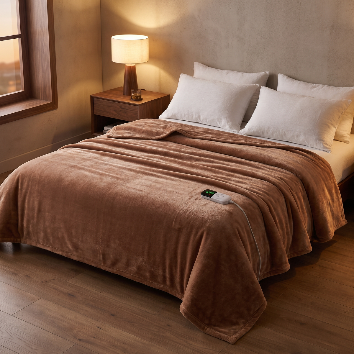 Electric Heated Blanket with Thermostat in a cosy modern Italian home