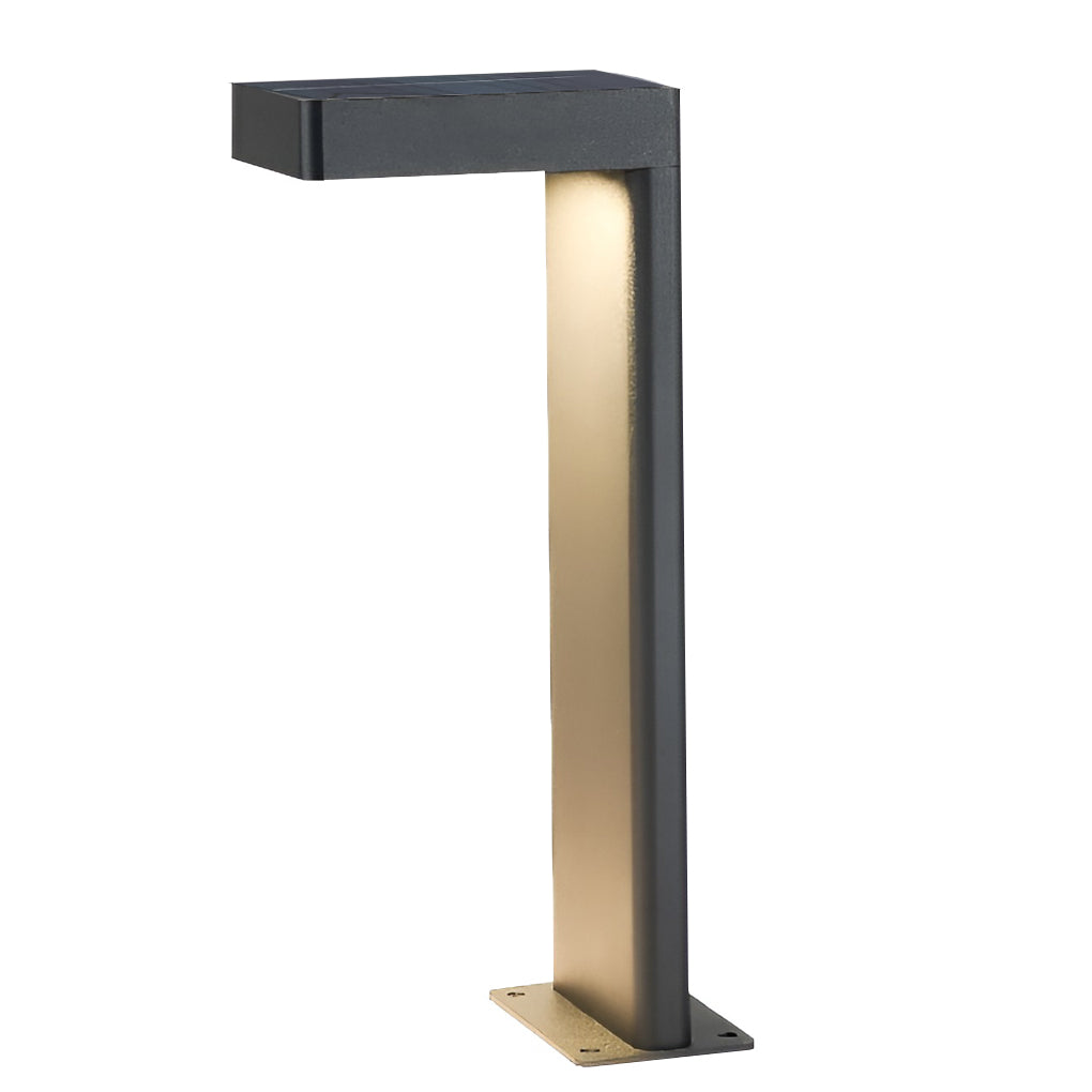 L-Shaped Bollard Light, Solar or Hardwired Path Light