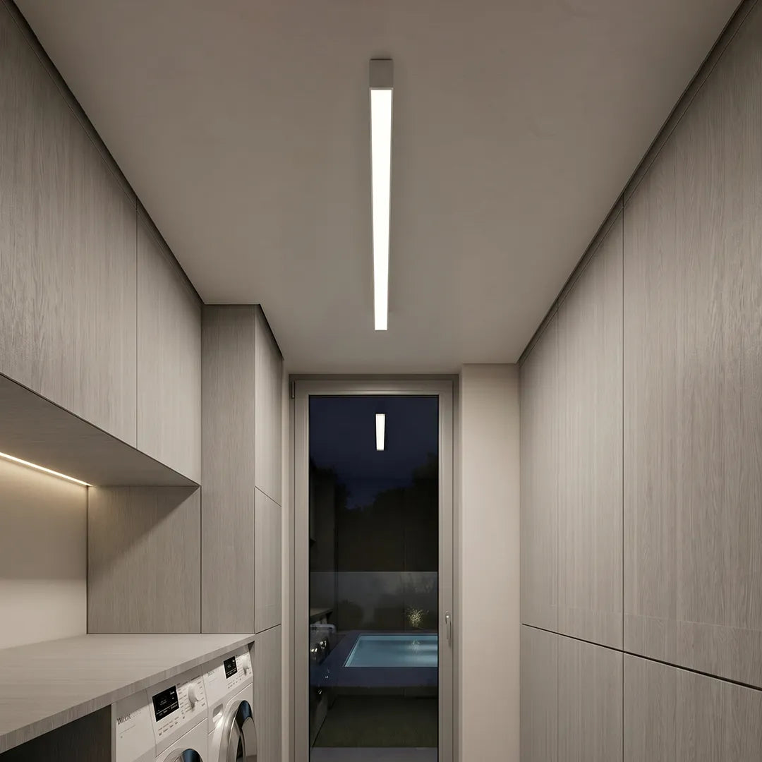 Slim Linear LED Ceiling Light, Remote Dimmable Bar Light