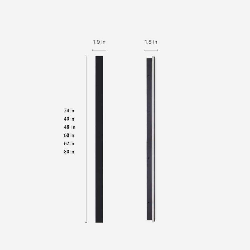 Modern Black Linear LED Outdoor Wall Light — Casa Milano Weatherproof Exterior Sconce for Front Door & Garden
