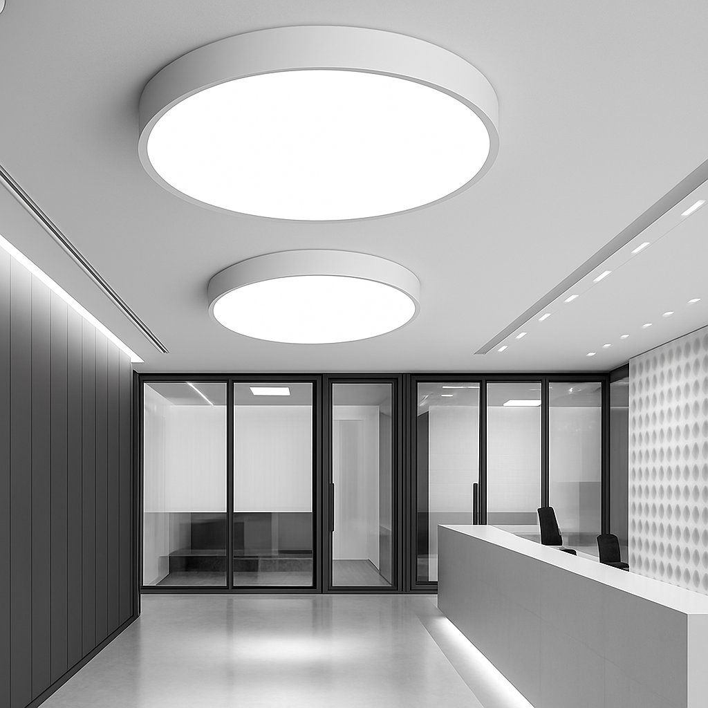 Slim Round LED Ceiling Light, Dimmable Flush Mount, 5 Sizes