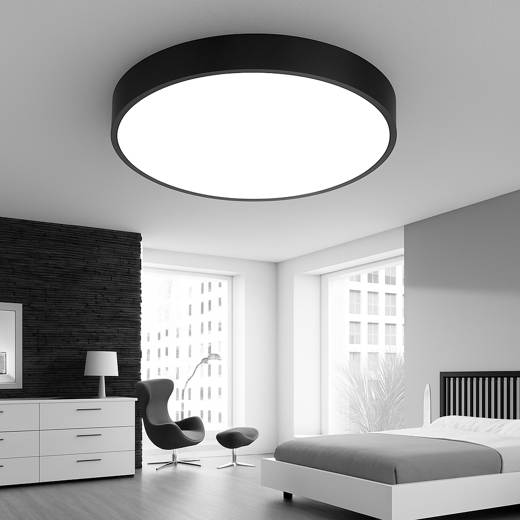 Slim Round LED Ceiling Light, Dimmable Flush Mount, 5 Sizes