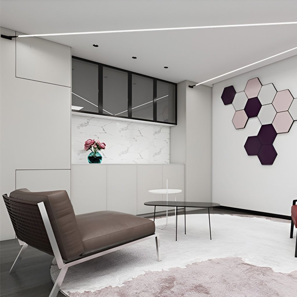 Rotatable Linear LED Light, Slim Steel Ceiling & Wall Bar