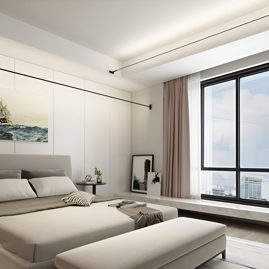 Rotatable Linear LED Light, Slim Steel Ceiling & Wall Bar