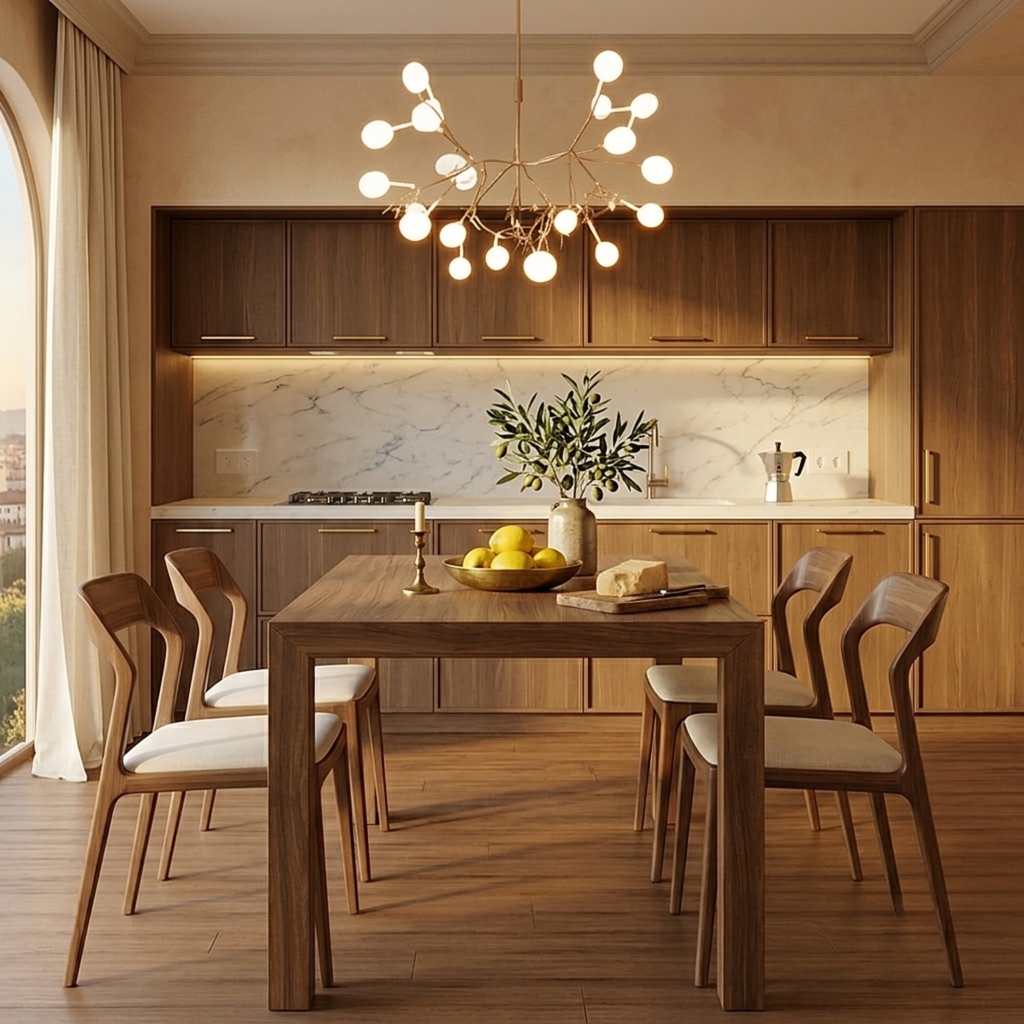 Modern LED Branch Pendant Chandelier — Casa Milano Designer Sputnik Light for Dining Room & Foyer